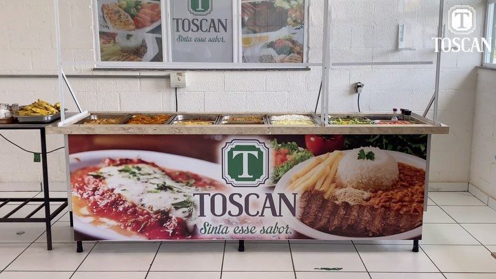 Balcão térmico de self-service